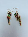 Fine Thread Lightning Bolt Earrings