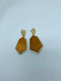 Faux Wood Earrings