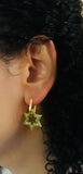 Green Star Earrings