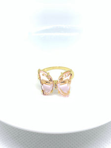 Crystal Butterfly Ring