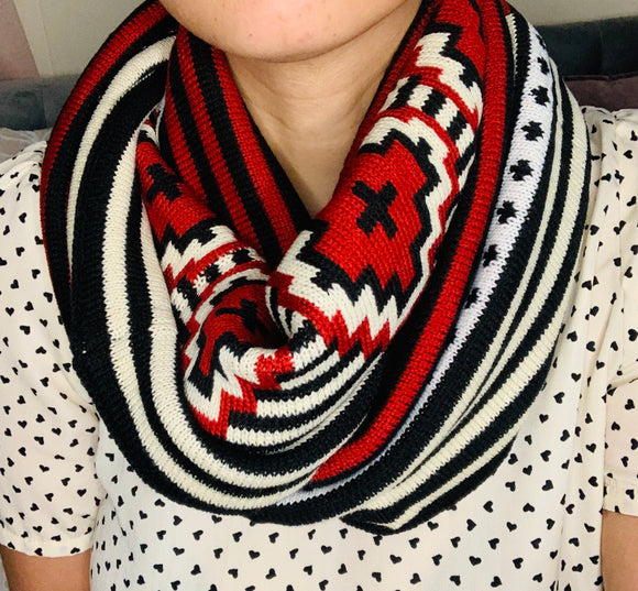 Western Knit Infinity Scarf