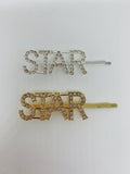 Assorted Rhinestone Crystal World Letters Hair Clips