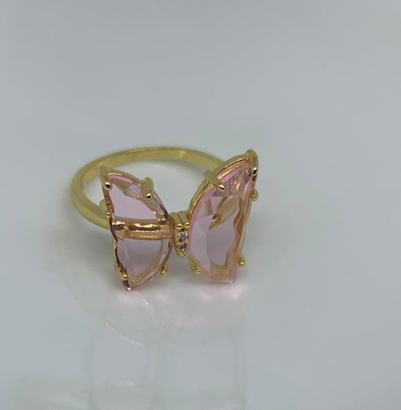 Crystal Butterfly Ring