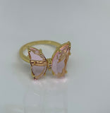 Crystal Butterfly Ring