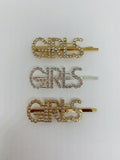 Assorted Rhinestone Crystal World Letters Hair Clips