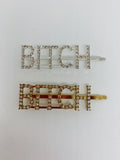 Assorted Rhinestone Crystal World Letters Hair Clips