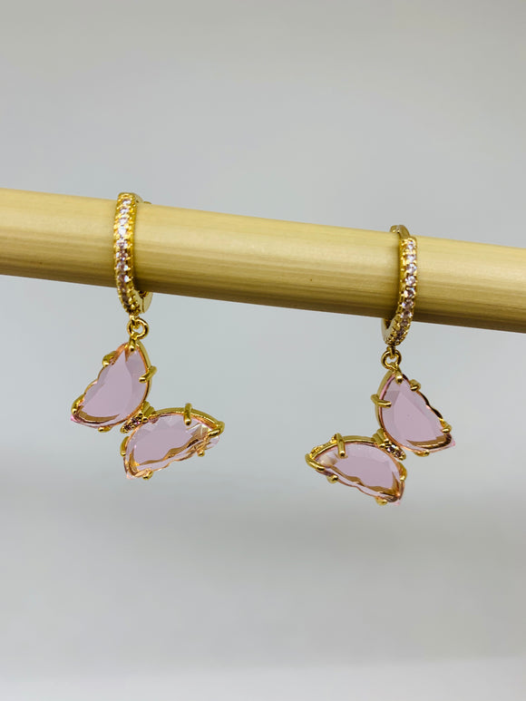 Crystal Butterfly Earrings