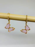 Crystal Butterfly Earrings