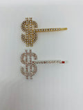 Assorted Rhinestone Crystal World Letters Hair Clips